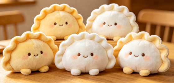 5 个饺子毛绒玩具 亚马逊DV验证
